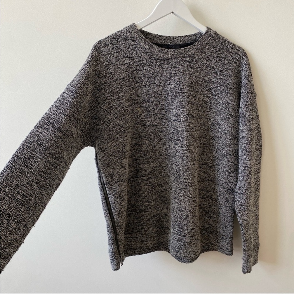 COS Charcoal Heather Crew Neck Sweater
